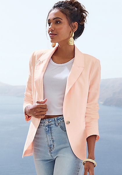 LASCANA Jackenblazer aus Leinenmix, Damenblazer mit günstig online kaufen