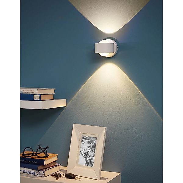 EGLO Wandleuchte ONO 2 Wandlampe, Alu und Kunststoff, IP20, Wohnzimmerlampe günstig online kaufen