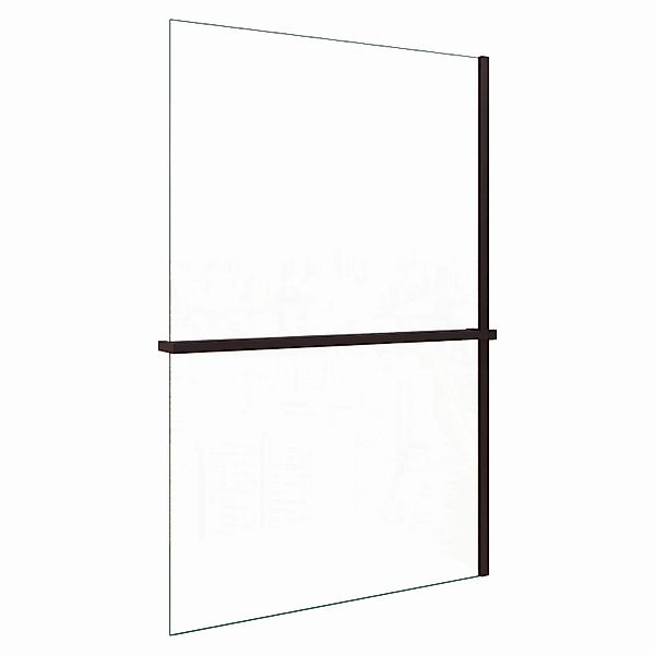 AICA Walk In 100x200cm Schwarz Duschwand 8mm NANO ESG-Glas Duschabtrennung günstig online kaufen