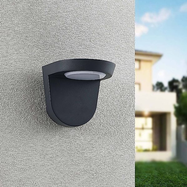Lindby Carmelo LED-Außenwandleuchte, dunkelgrau günstig online kaufen