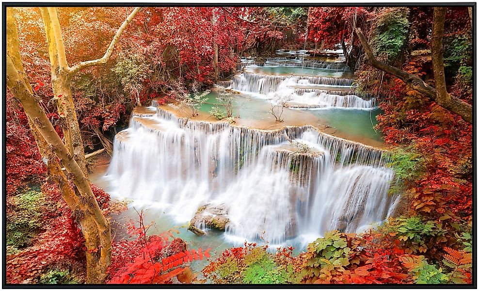 Papermoon Infrarotheizung »Huay Mae Kamin Herbst Wasserfall«, sehr angenehm günstig online kaufen