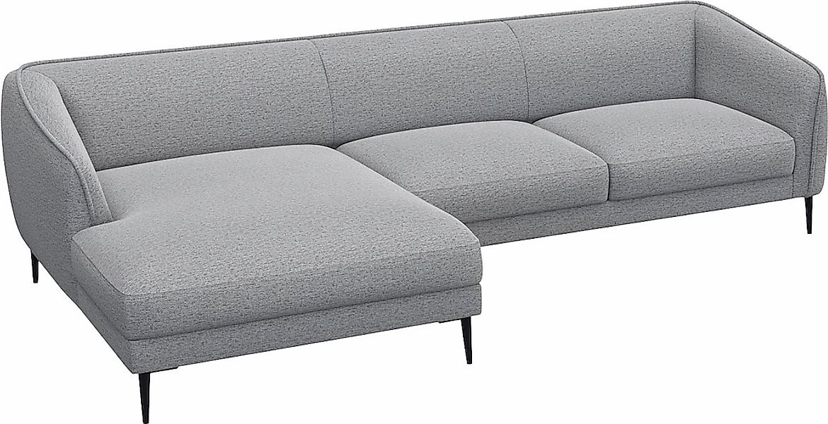 FLEXLUX Ecksofa "Belle Designsofa, L-Form, B/T 288/149 cm", Skandinavisches günstig online kaufen