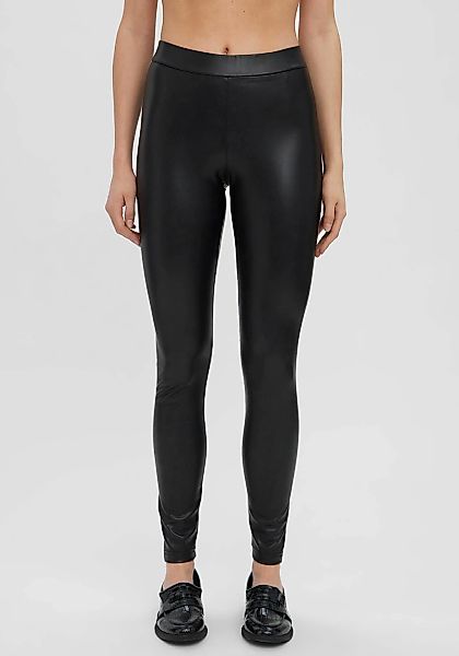 Vero Moda Lederimitathose "VMGANA MR PL LEGGING" günstig online kaufen