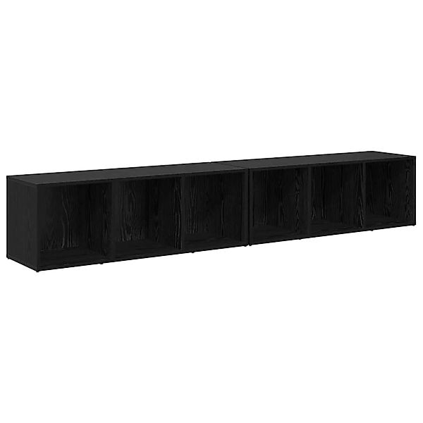 vidaXL TV-Schrank-Set Schwarz Eichen-Optik Holzwerkstoff 3393550 günstig online kaufen