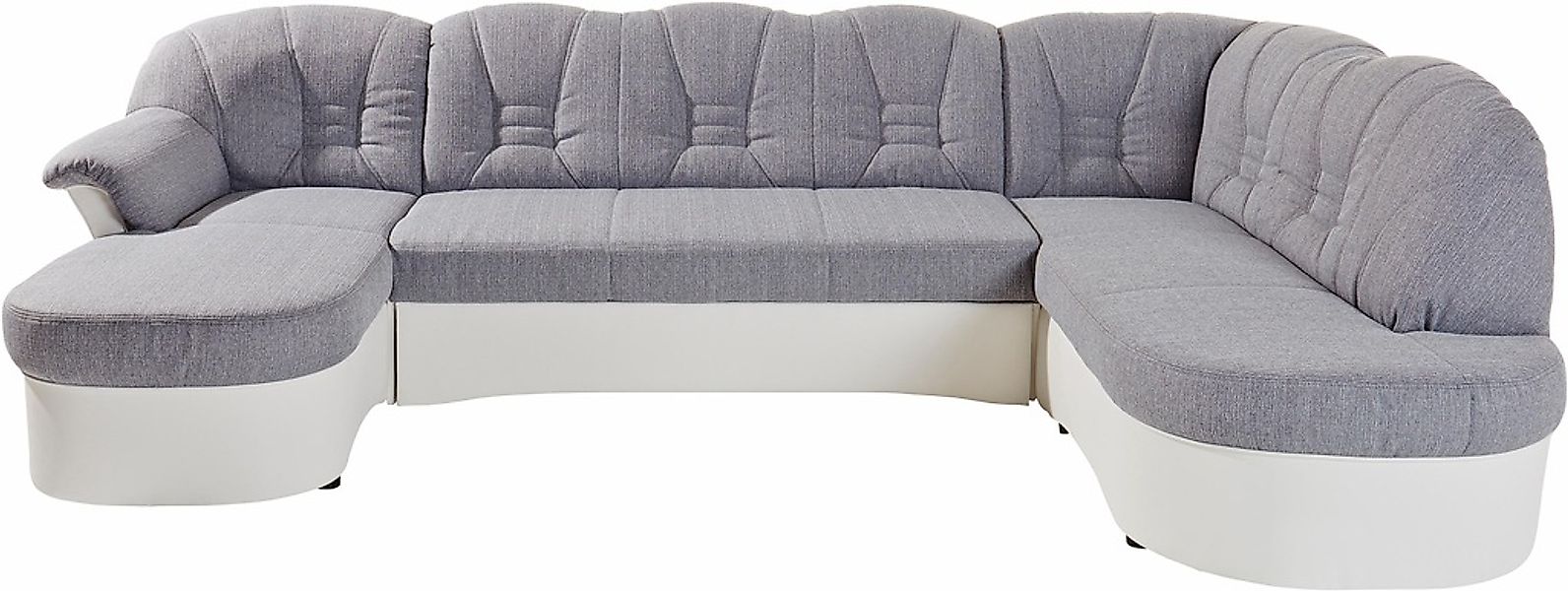 DOMO collection Wohnlandschaft "Elva, zeitloses Design, elegante Rückenstep günstig online kaufen