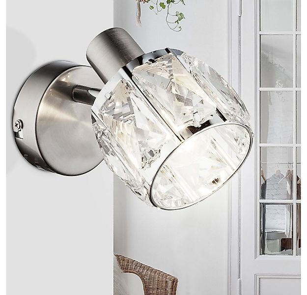 GLOBO LIGHTING LED Wandleuchte, Leuchtmittel inklusive, Warmweiß, Chrom Wan günstig online kaufen