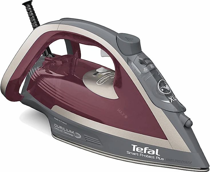 Tefal Dampfbügeleisen »Smart Protect Plus, 2800W, 40 g/Min. kontinuierliche günstig online kaufen