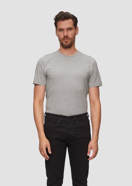 s.Oliver Kurzarmshirt T-Shirt T-Shirt aus Baumwollstretch günstig online kaufen