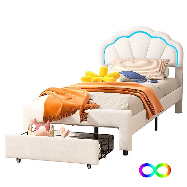 SEEZSSA Polsterbett Kinderbett Jugendbett (90x200cm Bett günstig online kaufen