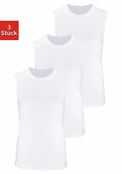 H.I.S Muscleshirt, (Packung, 3 tlg.), mit Rundhalsausschnitt günstig online kaufen