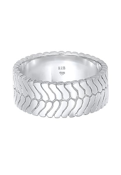 Elli Fingerring Bandring Gräten Struktur Trend günstig online kaufen