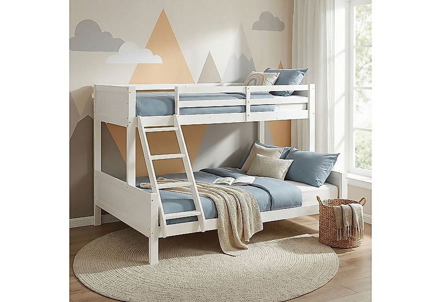 Homestyle4u Etagenbett Hochbett Kinder 90x200 &140x200 Massivholz inkl. 2 L günstig online kaufen