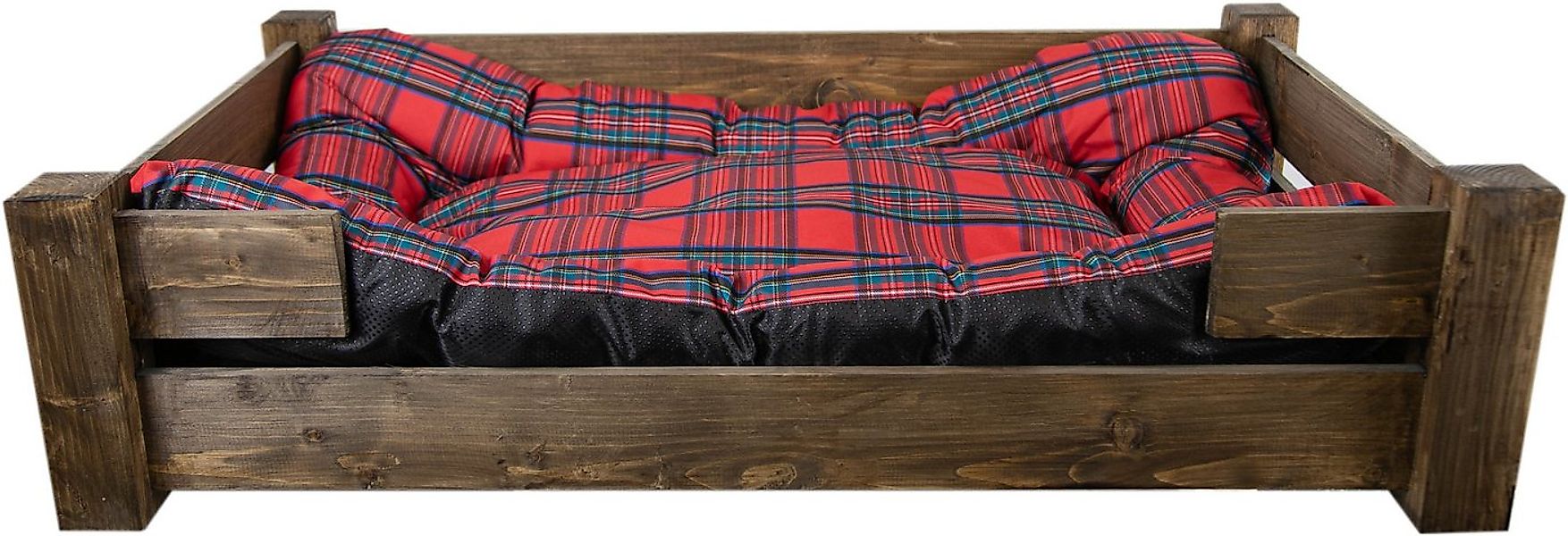 Kistenkolli Altes Land Allzweckkiste Hundebett Winston XXL Palisander mit F günstig online kaufen