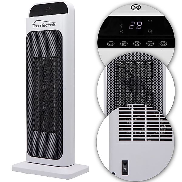 TroniTechnik Heizlüfter Turmheizer,PTC-02,Keramik-Heizelement,WIFI,Fernbedi günstig online kaufen