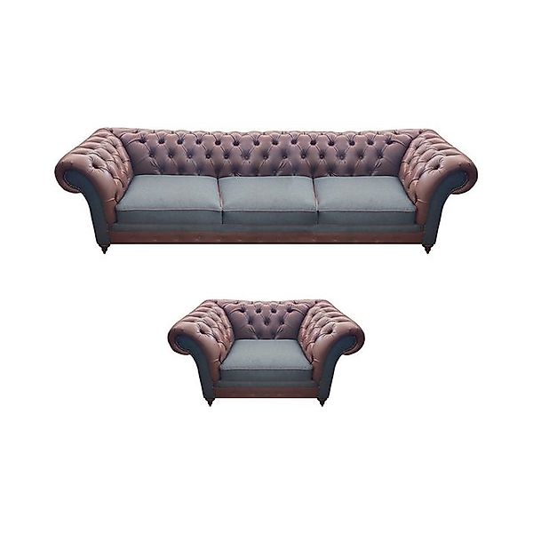 JVmoebel Chesterfield-Sofa Moderne Designer Sofagarnitur Polster Set Luxus günstig online kaufen