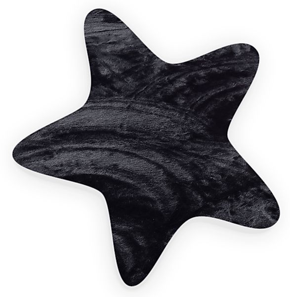 my home Fellteppich "Guidel" sternförmig 30 mm Höhe Kunstfell, Kuschelteppi günstig online kaufen