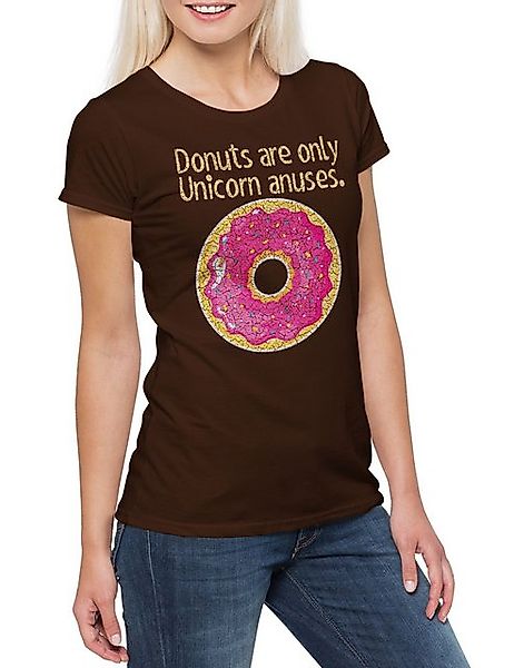 Urban Backwoods Print-Shirt Donuts Are Only Unicorn Anuses Damen T-Shirt Ei günstig online kaufen