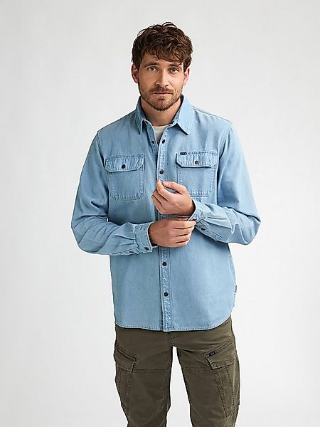 Petrol Industries Langarmhemd Regular Jeanshemd Vertex günstig online kaufen