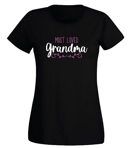 G-graphics T-Shirt Damen T-Shirt - Most Loved Grandma Slim-fit-Shirt, mit F günstig online kaufen