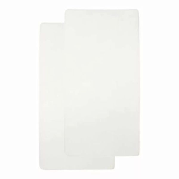Meyco Baby 2er-Pack Jersey-Spannbetttücher 50x90 cm weiß Gr. one size günstig online kaufen