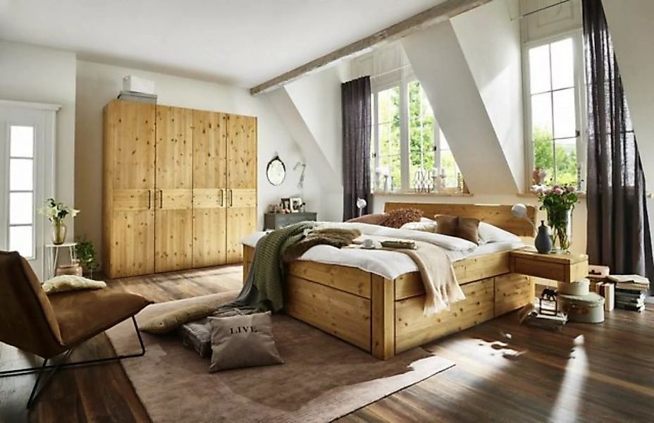 Natur24 Einzelbett Bett Esbjerg 160x200 Kiefer mit Kopfteil 1 Schubkasten 2 günstig online kaufen