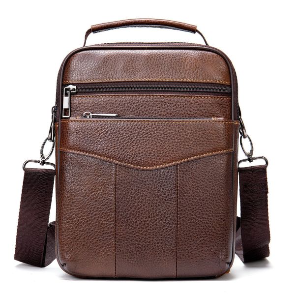 YUBRO-STUDIO Umhängetasche Herren Leder Schultertasche Crossbody günstig online kaufen