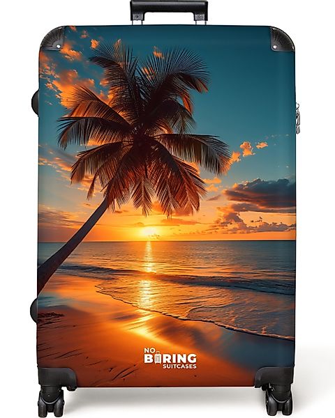 NoBoringSuitcases.com© Hartschalen-Trolley Palme bei Sonnenuntergang 77 günstig online kaufen
