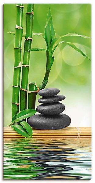 Artland Wandbild "Spa Konzept Zen Basaltsteine" Zen 1 Stk. tlg. als Leinwan günstig online kaufen