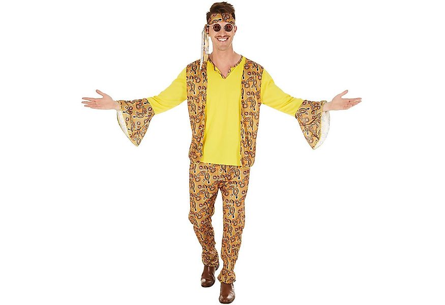 dressforfun Hippie-Kostüm Herrenkostüm Discostar, Oberteil mit angenähter W günstig online kaufen