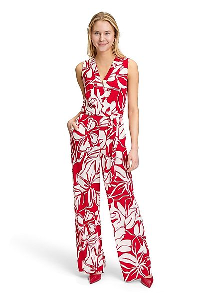 Vera Mont Overall "Damen Jumpsuit mit Bindegürtel" 1 Stk. tlg. Druck günstig online kaufen