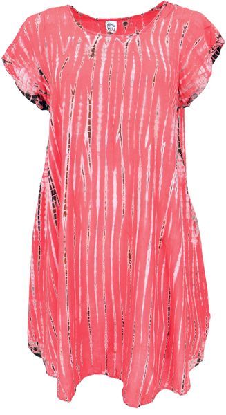 Guru-Shop Midikleid Batik Tunika, Midikleid, Strandkleid, günstig online kaufen