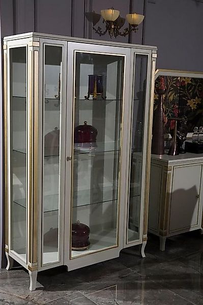JVmoebel Vitrine Schränke Holz Vitrinen Glas Schrank Echtholz Wohnzimmer Mö günstig online kaufen