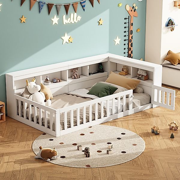 Flieks Holzbett, Kinderbett Daybett 90x200cm mit günstig online kaufen