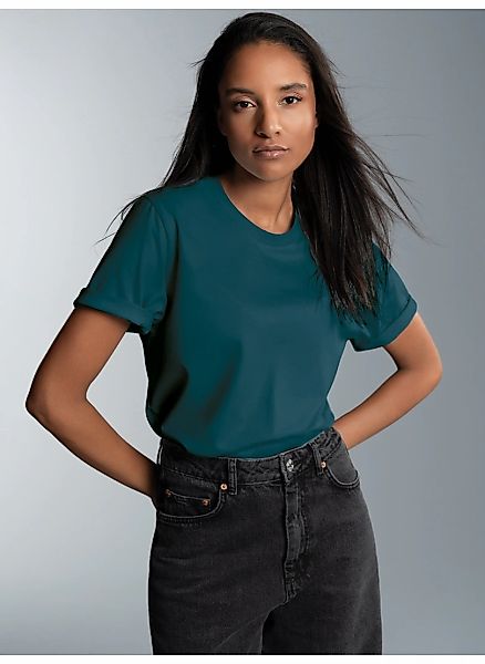 Trigema T-Shirt "TRIGEMA T-Shirt DELUXE Baumwolle" 1 Stk. tlg. günstig online kaufen