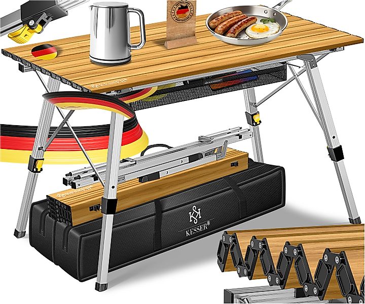 KESSER Campingtisch Klapptisch faltbar & höhenverstellbar günstig online kaufen