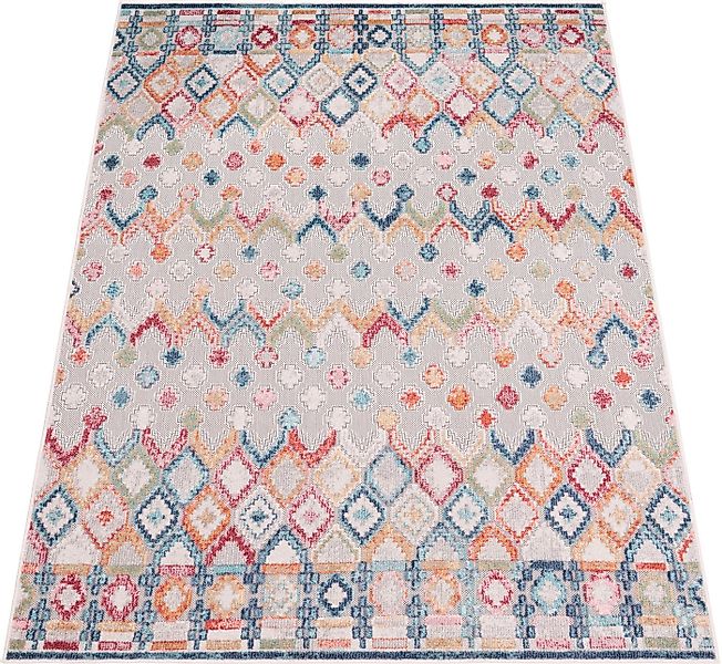 Paco Home Teppich Fusion 764, rechteckig, Höhe: 10 mm, Kurzflor, Rauten Mus günstig online kaufen