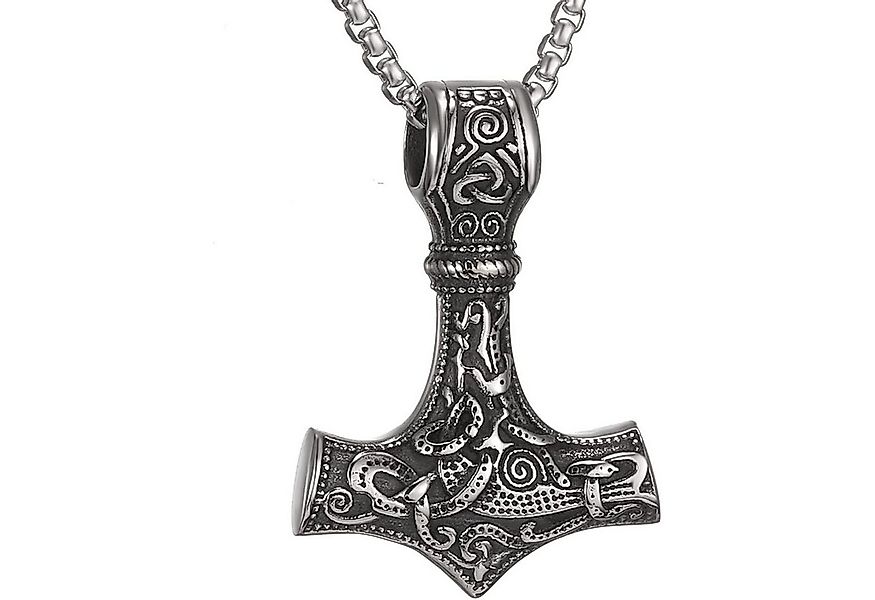 LuxusKollektion Kette und Anhänger Set Halskette Thorshammer Mjolnir ThorHa günstig online kaufen