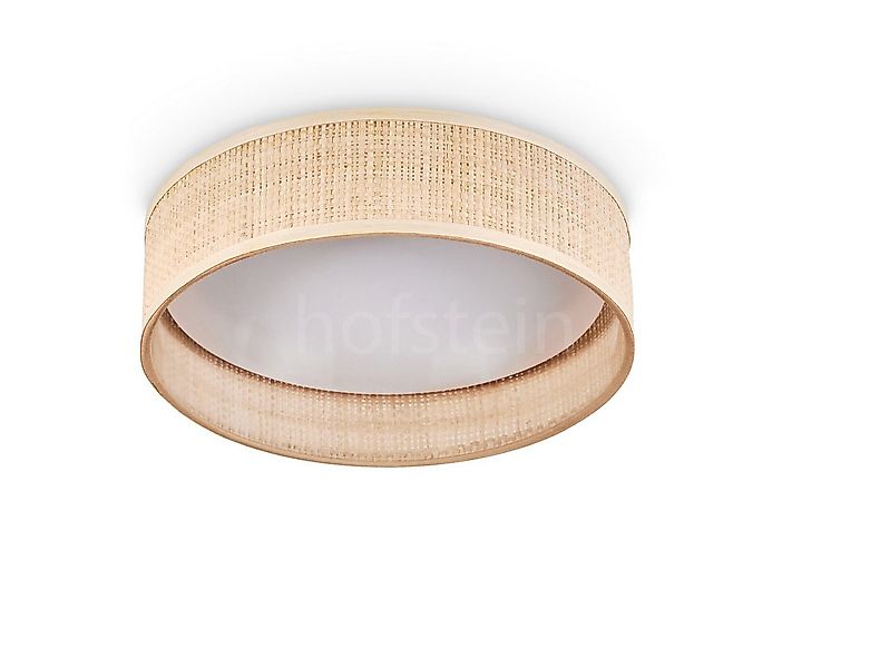 hofstein Deckenleuchte dimmbare Deckenlampe aus Rattan/Kunststoff in Natur/ günstig online kaufen
