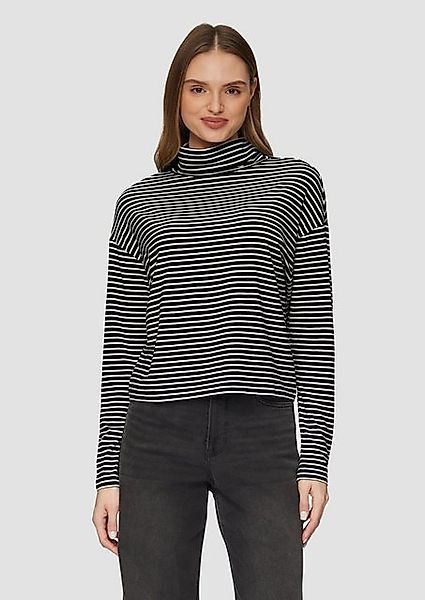 s.Oliver Langarmshirt Gestreiftes Langarmshirt im Relaxed Fit günstig online kaufen