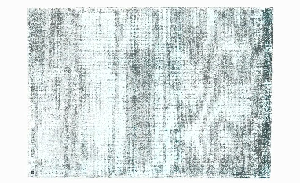 Tom Tailor Wollteppich  Groove ¦ blau ¦ Wolle ¦ Maße (cm): B: 140 H: 1,5 Te günstig online kaufen