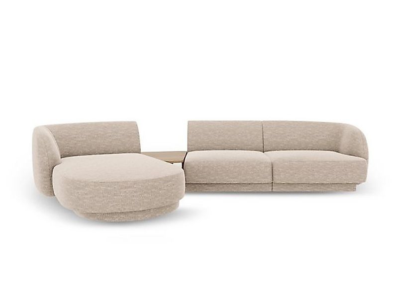 Micadoni Sofa Miley, modular mit Recamiere 3-Sitzer günstig online kaufen