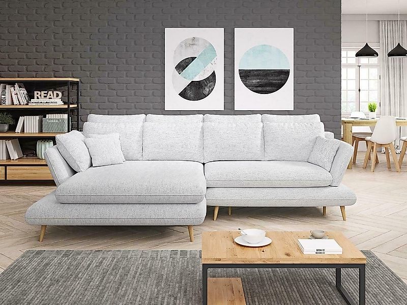 JVmoebel Ecksofa Bettfunktion Schlafsofa Ecksofa Couch Wohnlandschaft L-For günstig online kaufen