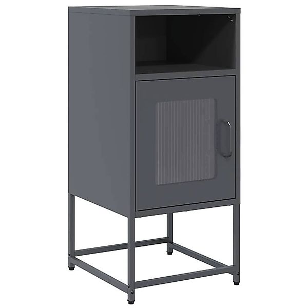 vidaXL Nachttisch Nachttisch Anthrazit 36x39x78 cm günstig online kaufen