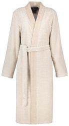 Cawö Damenbademantel, Langform, Baumwolle, Kimono-Kragen, Gürtel, günstig online kaufen