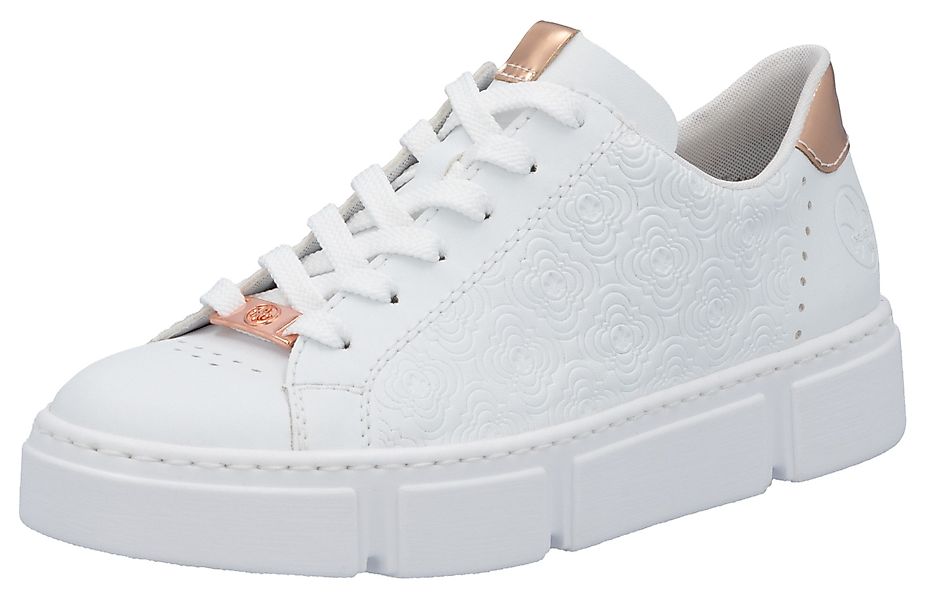 Rieker Plateausneaker mit metallicfarbenen Akzenten, Freizeitschuh, günstig online kaufen