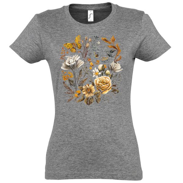 Youth Designz Print-Shirt Flowers Botanic Damen günstig online kaufen