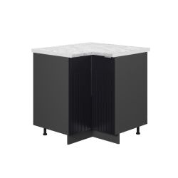 Vicco Eckunterschrank Fame-Line, Schwarz gestreift/Anthrazit, 80.5 günstig online kaufen