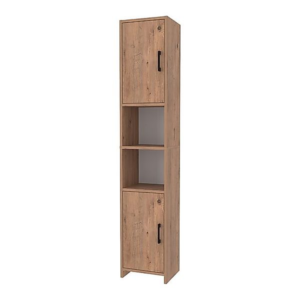 en.casa Hochschrank »Rautrina« mit 2 Türen und 6 Fächern 180 x 35 x 30 cm E günstig online kaufen