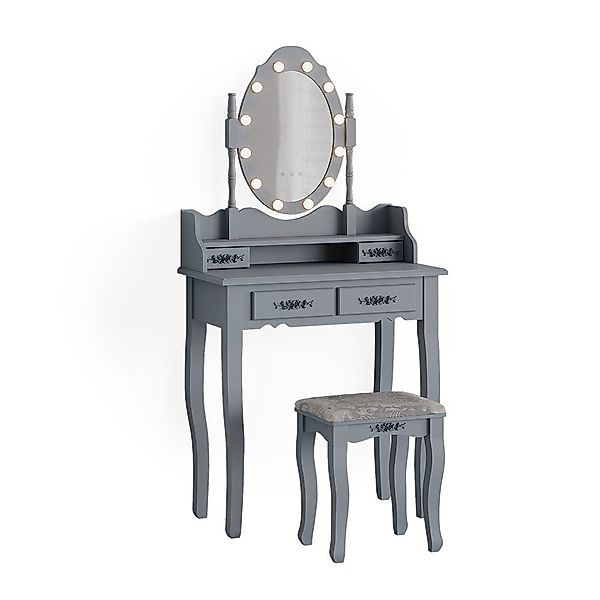 Vicco Schminktisch Maggie, Grau, 75 cm günstig online kaufen