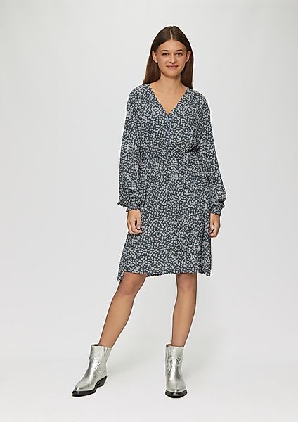 QS Minikleid Kleid Kurzes Crêpe-Kleid mit günstig online kaufen